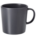 ماگ ایکیا مشکی مات مدل DINERA