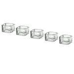 جا شمعی ایکیا مدل GLASIG ست ۵ تایی