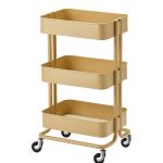 ترولی ایکیا مدل RASKOG رنگ زردبزرگ