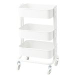 ترولی ایکیا مدل RASHULT رنگ سفید