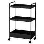 ترولی ایکیا مدل NISSAFORS رنگ مشکی