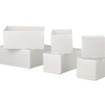 ست باکس سفید ایکیا SKUBB