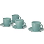 ست فنجان ایکیا مدل FARGKLAR رنگ سبزآبی