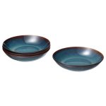 بشقاب گود ایکیا مدل GLADELIG رنگ آبی 4 عددی