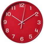 ساعت دیواری قرمز ایکیا PLUTTIS