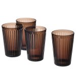 ست 4 تایی لیوان قهوه ای ایکیا VARDAGEN