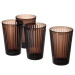 ست 4 تایی لیوان قهوه ای ایکیا VARDAGEN