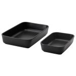 ست 2 تایی ظرف فر ایکیا LYCKAD ذغالی