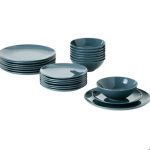 ظروف 24 پارچه غذا خوری سرمه ای ایکیا FARGKLAR