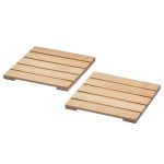 زیر لیوانی چوبی ایکیا مدل STRANDFLOKA ست ۲ تایی