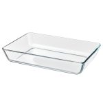 ظرف فر و سرو شیشه شفاف 35×25 ایکیا MIXTUR