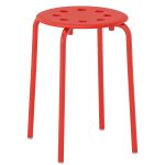 چهارپایه قرمز ایکیا MARIUS