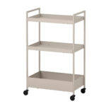 ترولی ایکیا مدل NISSAFORS رنگ کرم طوسی