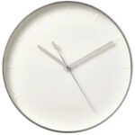 ساعت دیواری بدون صدا ایکیا MALLHOPPA / نقره ای