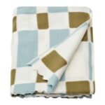 پتو و شال مبل ایکیا مدل SVARTFIBBLA سایز 120x160