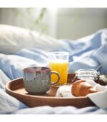 ماگ ایکیا مدل GLADELIG ترکیب بژ و سبز - تصویر 2