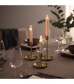 شمعدان طلایی ایکیا مدل FULLTALIG ست ۳ تایی - تصویر 3