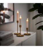 شمعدان طلایی ایکیا مدل FULLTALIG ست ۳ تایی - تصویر 4