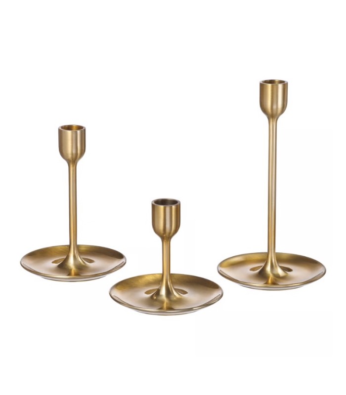 شمعدان-طلایی-ایکیا-مدل-fulltalig-ست-۳-تایی شمعدان طلایی ایکیا مدل FULLTALIG ست ۳ تایی - تصویر 1